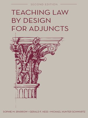 cover image of Teaching Law by Design for Adjuncts